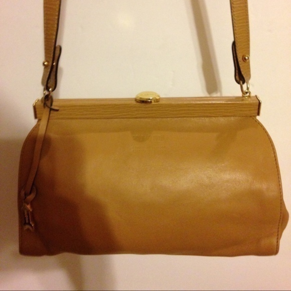 Rare Gold Pheil tan leather luxury bag